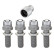 McGard Carriage Bolt Set M14x1.50 - Conique R12 - Longueur 34.5mm (tête 17mm)