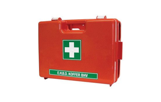 Trousse de secours orange avec support mural, double compartiment