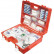 Trousse de secours orange avec support mural, double compartiment, Vignette 2