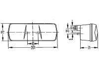 Bakljus 2SD 001 680-281 Hella