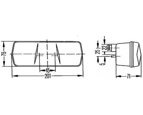 Bakljus 2SD 001 680-281 Hella