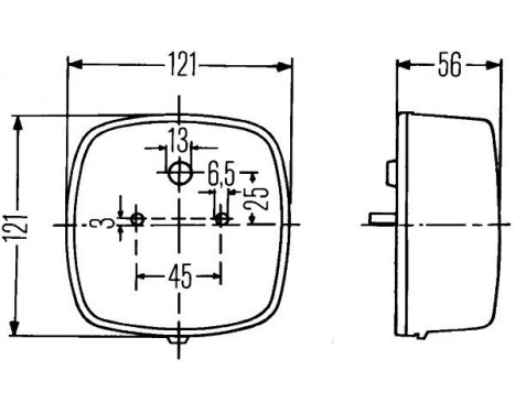 Bakljus 2SE 002 578-701 Hella