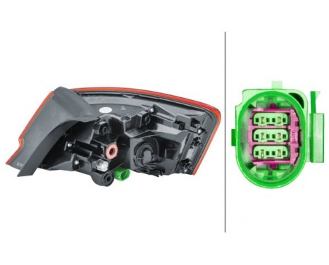 Bakljus Audi A3 (8V1,8VK) 16- libui led 2SD 012 831-031 Hella, bild 2