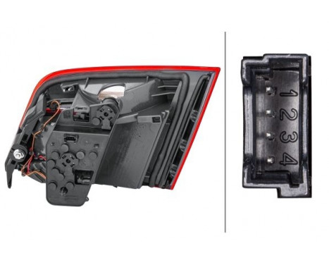 Bakljus BMW 5 (F10,18) vänster 09-17 LED 2TZ 011 145-511 Hella, bild 2