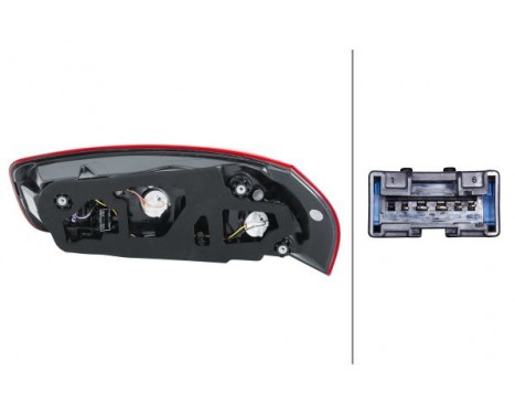 Bakljus Citroën C4 Picasso II 13- li 2SK 011 054-051 Hella, bild 2