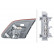 Bakljus Mercedes B (W246) 11-14 li bi 2TZ 354 872-091 Hella, miniatyr 2