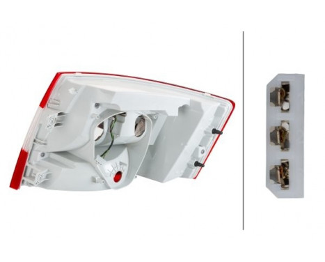 Bakljus Skoda Octavia III 12- li 2SK 012 883-051 Hella, bild 2