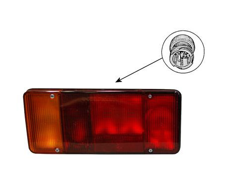 Bakljus vänster från år 2000 Chassi-hytt 2813925 Van Wezel