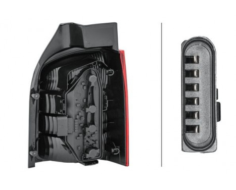 Bakljus VW T5 03- li måsvingedörr 2SK 008 579-211 Hella, bild 2