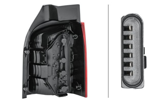 Bakljus VW T5 03- li måsvingedörr 2SK 008 579-211 Hella, bild 2