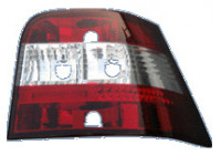 Bakljusset passande till Volkswagen Golf IV 1998-2003 exkl. variant - Röd/Klar DL VWR74 AutoStyle
