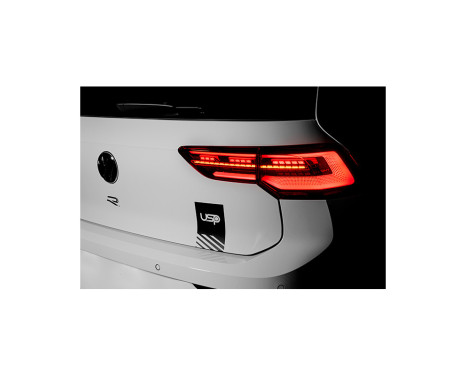 Set LED-bakljus lämplig för Volkswagen Golf VIII 2020- exkl. Variant - Röd/Smoke - inkl. Dyn DL VWR26LRSD AutoStyle, bild 2