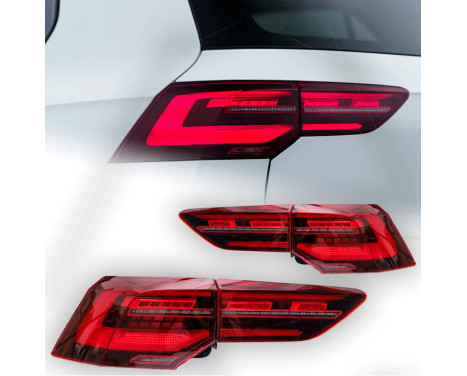 Set LED-bakljus lämplig för Volkswagen Golf VIII 2020- exkl. Variant - Röd/Smoke - inkl. Dyn DL VWR26LRSD AutoStyle, bild 3
