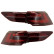 Set LED-bakljus lämplig för Volkswagen Golf VIII 2020- exkl. Variant - Röd/Smoke - inkl. Dyn DL VWR26LRSD AutoStyle