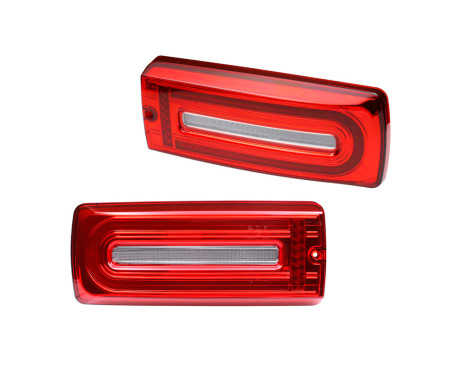 Set med LED-bakljus lämpliga för Mercedes G-klass W463 G500/G550/G55/G63 AMG 1999-2018 - Röd/Ljus DL MER01LC AutoStyle, bild 2