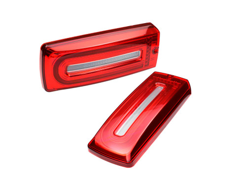 Set med LED-bakljus lämpliga för Mercedes G-klass W463 G500/G550/G55/G63 AMG 1999-2018 - Röd/Ljus DL MER01LC AutoStyle, bild 3