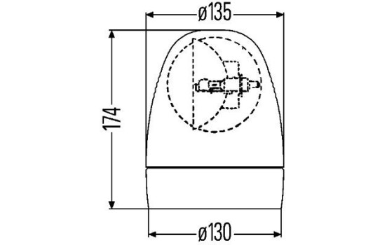Roterande varningsljus Rotafix 24V eller magn/spritnivå, bild 2