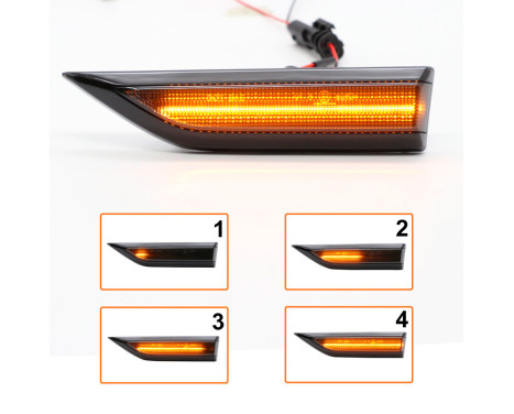 Set LED sidoblinkers - lämplig för Volkswagen Caddy IV 2015-2020 - Smoke- inkl Dynamic Runnin, bild 7