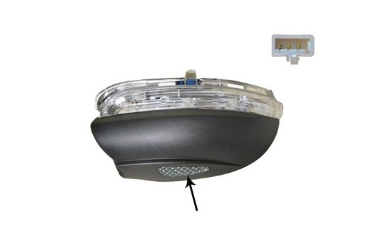 Sidoblinkers för ytterspegel vänster Med bottenbelysning 5863917 Van Wezel, bild 2
