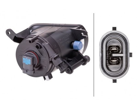 Dimljus Audi Q7 (4L) 09-15 li H11 1N0 010 327-151 Hella, bild 2