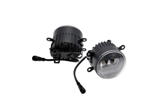 Set med semi-universella LED-dimljus + DRL 'U-formade' varselljus - Diameter 90 mm - ECE-R19/R87 E DL UNF08 AutoStyle, bild 5