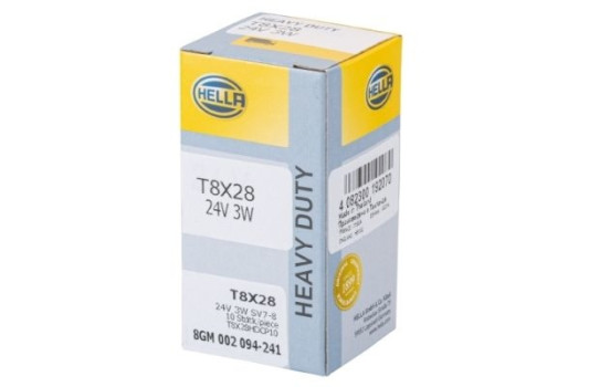 Hella Heavy Duty T8x28, 24V3W