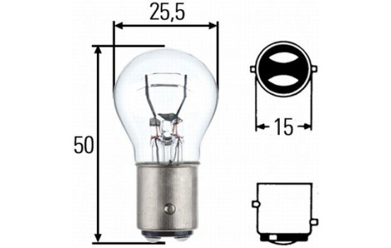 Hella Standard P21/5W, 24V5W (2 stycken)
