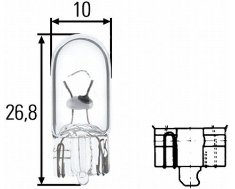 Hella Standard W5W, 24V5W (2 stycken), bild 2