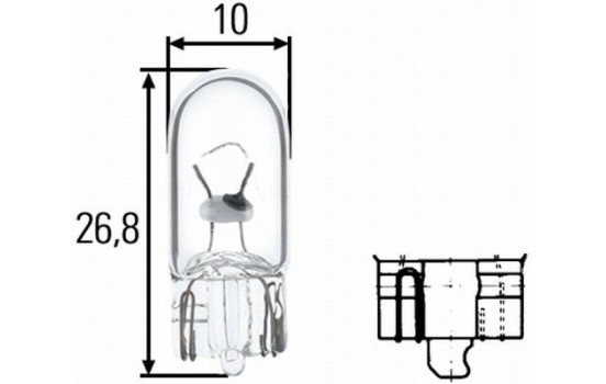 Hella Standard W5W, 24V5W (2 stycken), bild 2