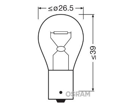 Osram Original 24V 15W BA15s, bild 2