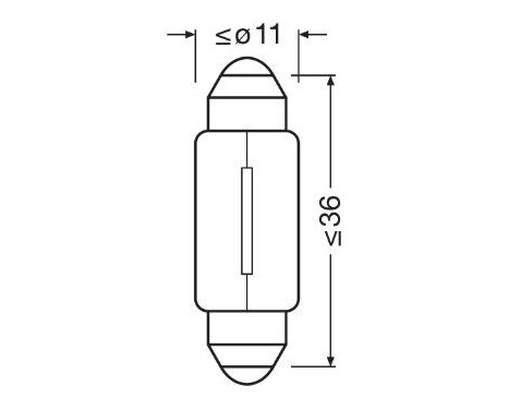 Osram Original 24V C5W 11x35mm, bild 3