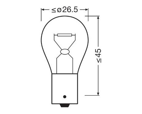 Osram Original 24V P21W BAU15s, bild 3