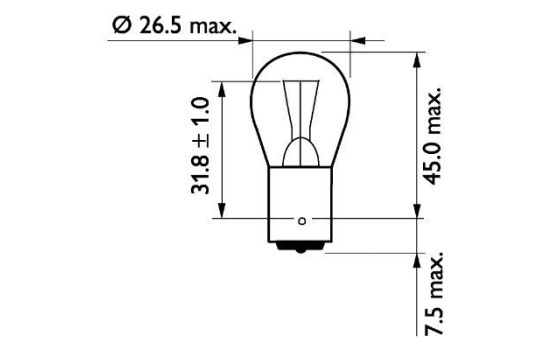 Philips Standard P21W, bild 3