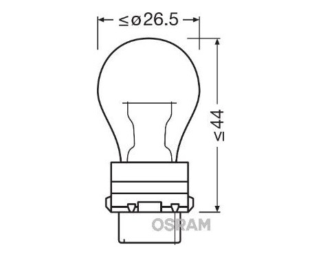 12V 27 / 7W PY27 / 7W W2.5X16Q STANDARD OEM KVALITET F, bild 3