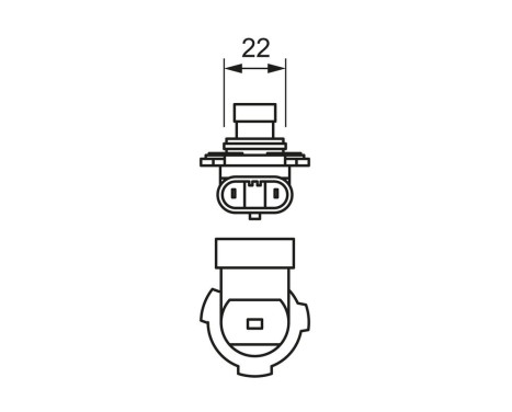 Bosch glödlampa 12V HIR2 PX22d, bild 6
