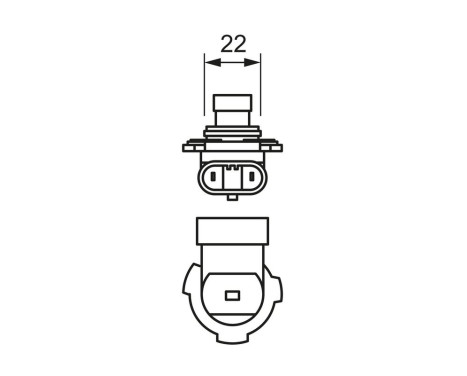 Bosch glödlampa 12V HIR2 PX22d, bild 2