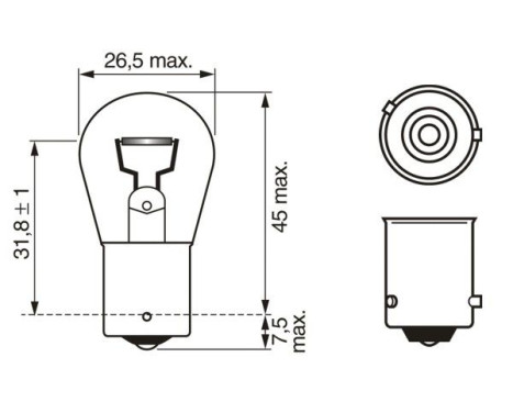 Bosch glödlampa PY21W, bild 6