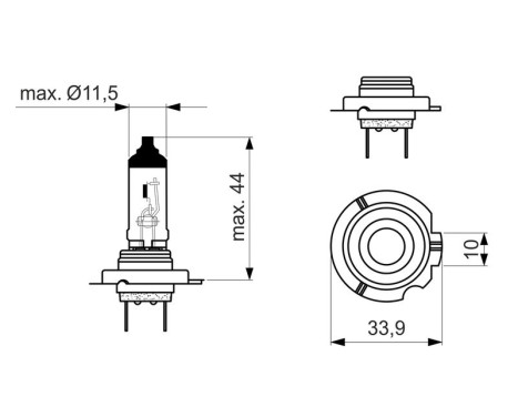 Bosch Glödlampa, strålkastare 12V H18 PY26D-1, bild 6