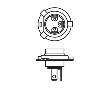 Bosch H4 Xenon Blå 12V 60/55W, bild 2