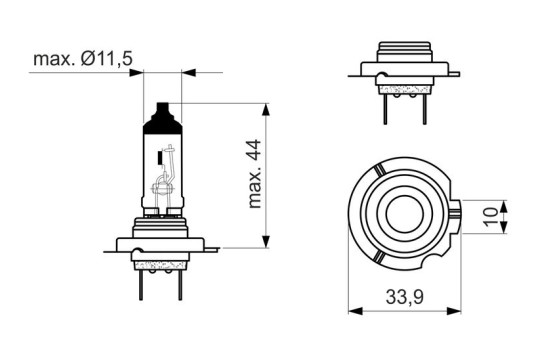 Bosch Pure Light H18, 12V65W, bild 7