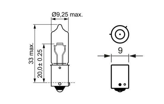 Bosch Pure Light H21W, 12V21W, bild 7
