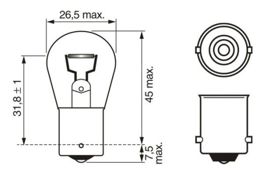 Bosch Pure Light PR21W, 12V21W, bild 7