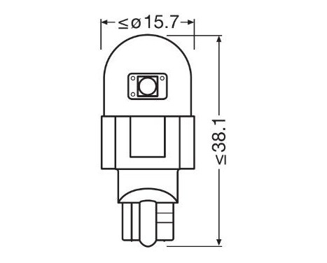 Glödlampa, handskfacksbelysning LEDriving® SL, bild 3