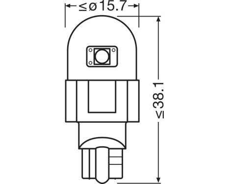 Glödlampa, handskfacksbelysning LEDriving® SL, bild 2