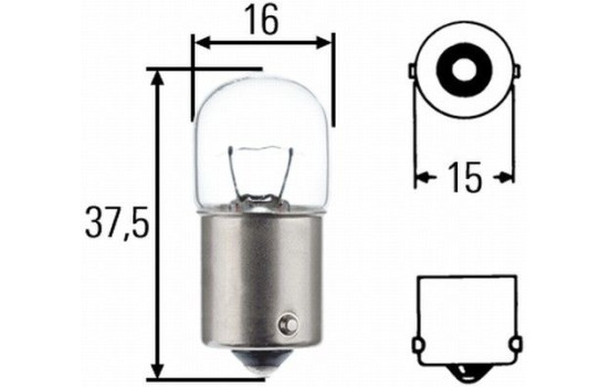 Hella Longlife R5W, 12V5W (2 stycken), bild 2