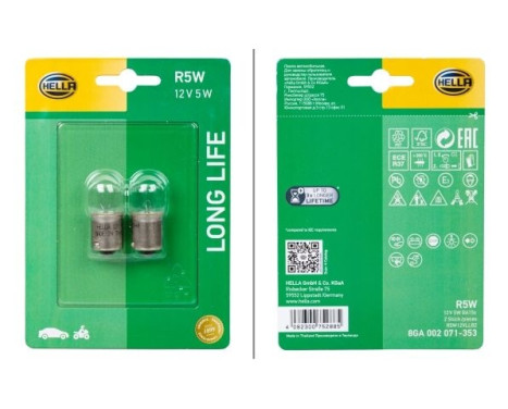 Hella Longlife R5W, 12V5W (2 stycken)