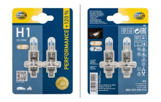 Hella Performance H1, 12V55W (2 stycken)