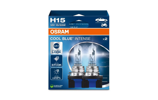 Osram Cool Blue H15, 12V55/15W (2 stycken)