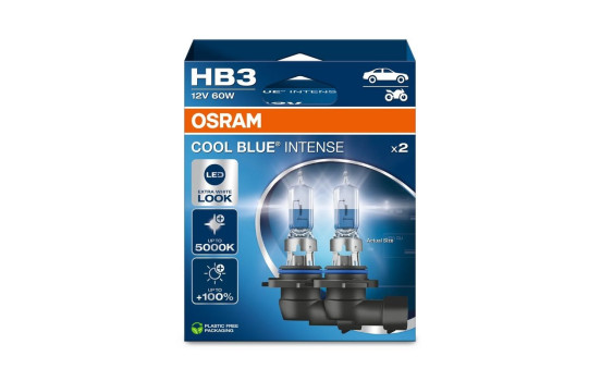 Osram Cool Blue HB3, 12V60W (2 stycken)