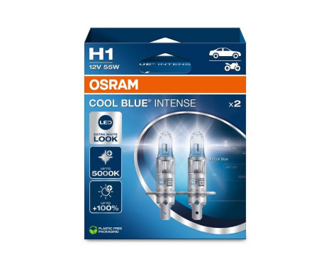 Osram Cool blue Intense nästa generation - H1 - 2 stycken